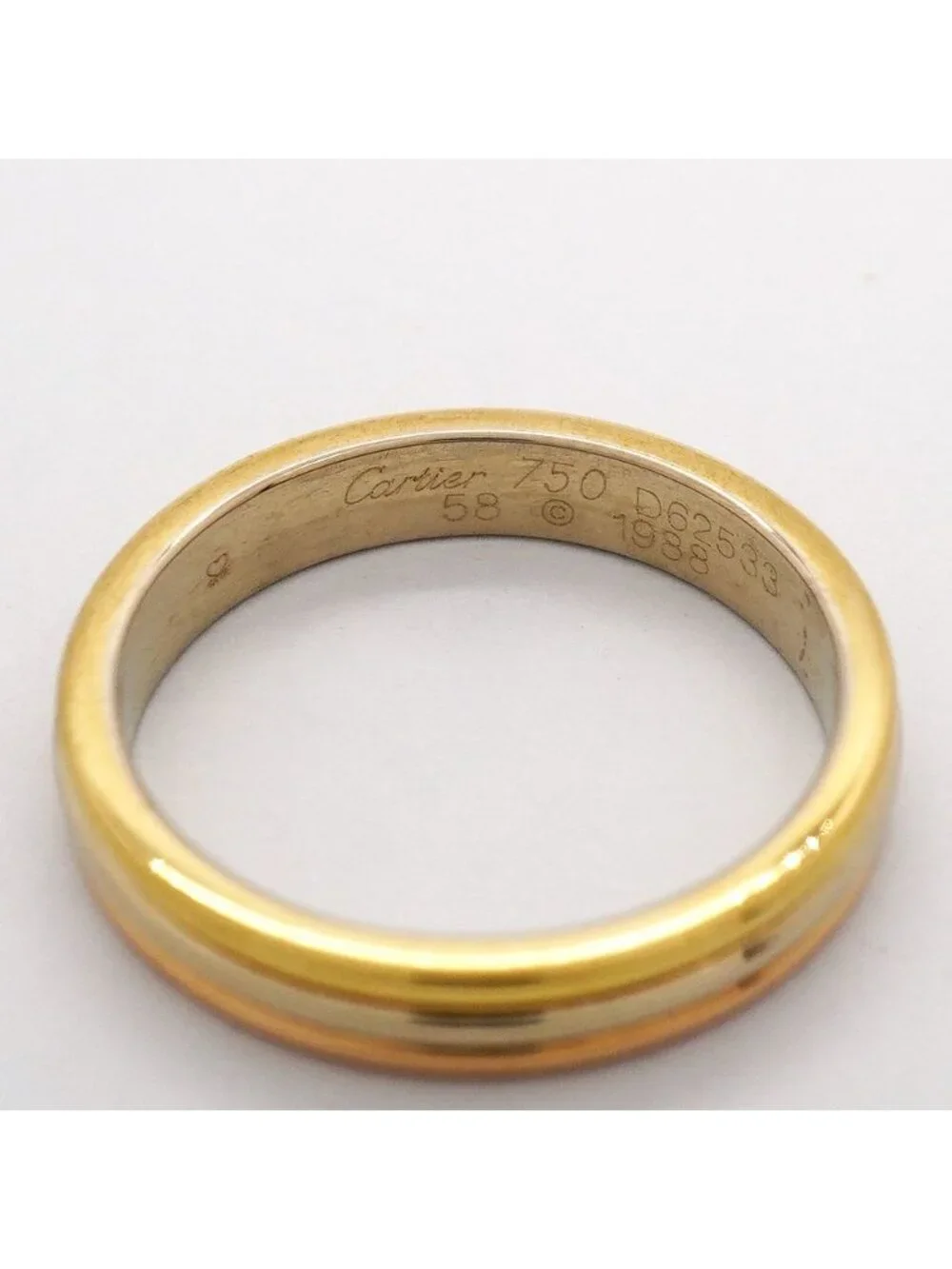 Cartier Ring Vendome 18K Yellow Gold 18K White Pink